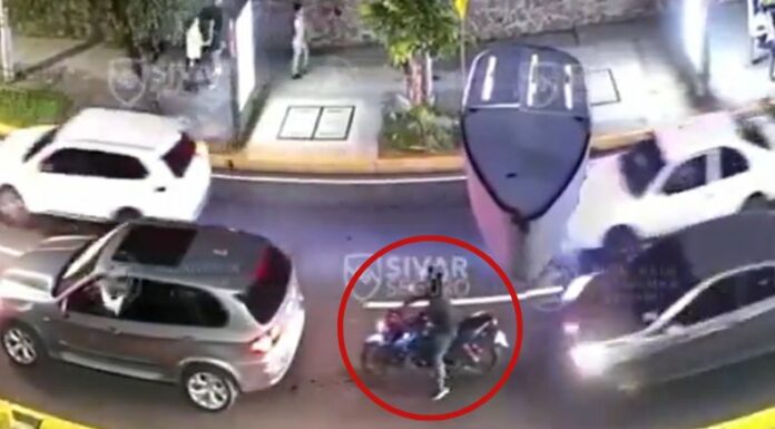 Un nuevo video se ha dado a conocer, donde un motociclista sufrió un accidente sobre el paseo General Escalón.