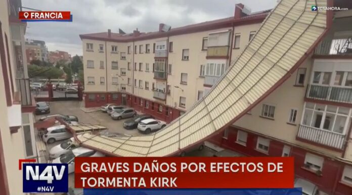 Diferentes países de Europa continúan en alerta ante el paso de la potente tormenta Kirk, que continúa dejando fuertes estragos.
