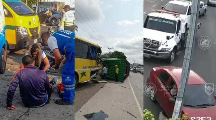 Te presentamos los accidentes de tránsito ocurridos en diferentes partes del país, hasta este instante, en el jueves 10 de octubre.