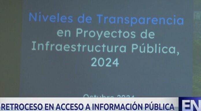 Acción Ciudadana presentó un informe sobre el acceso a la información en proyectos públicos, destacando que hay retroceso en transparencia.