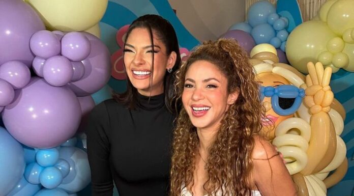Shakira sigue celebrando el lanzamiento de su tema musical, 