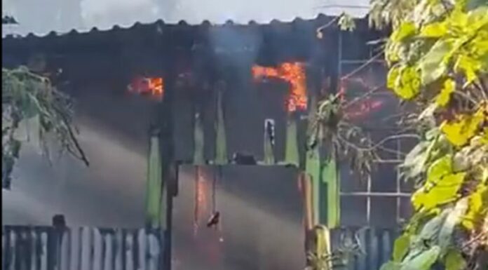 Un incendio estructural afectó a una vivienda de la comunidad La Tolva en Lourdes, del distrito de Colón.