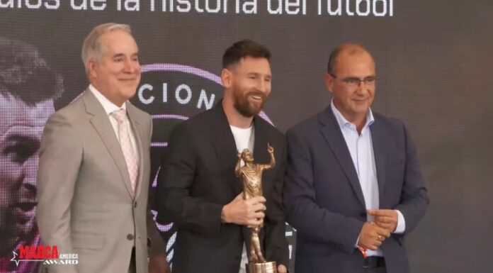 El periódico MARCA celebró con un premio el registro histórico al que llega Lionel Messi a sus 37 años.