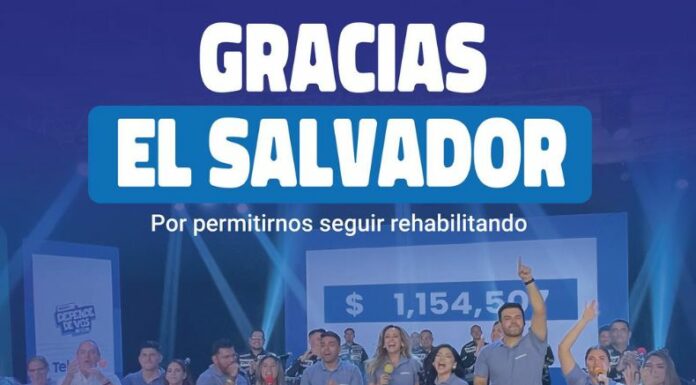 Una vez más, Teletón dio gracias a los salvadoreños por haberse sumado a esta gran causa por transformar vidas.
