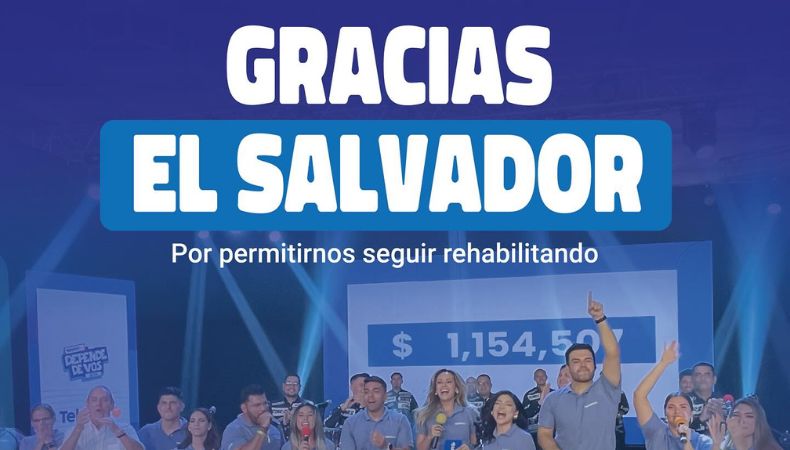 Una vez más, Teletón dio gracias a los salvadoreños por haberse sumado a esta gran causa por transformar vidas.