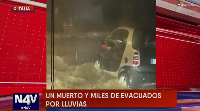 La emergencia por las lluvias ha dejado una persona fallecida y más de 3,000 evacuados en diferentes regiones de Italia.