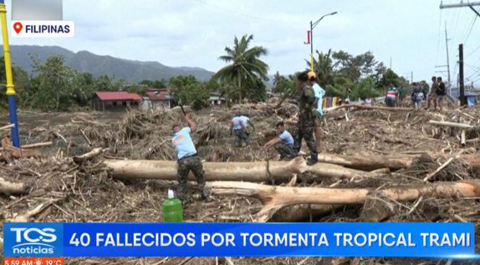Tormenta tropical Trami se aleja de Filipinas tras dejar varios fallecidos y expertos advierten sobre un posible giro.