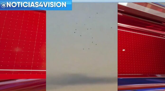 Usuarios en redes sociales captaron por video a objetos misteriosos de color negro en el cielo, lo que se volvió viral.