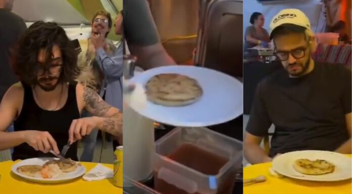 La banda colombiana, Morat tras su presentación en El Salvador, degustó uno de los platillos típicos del 