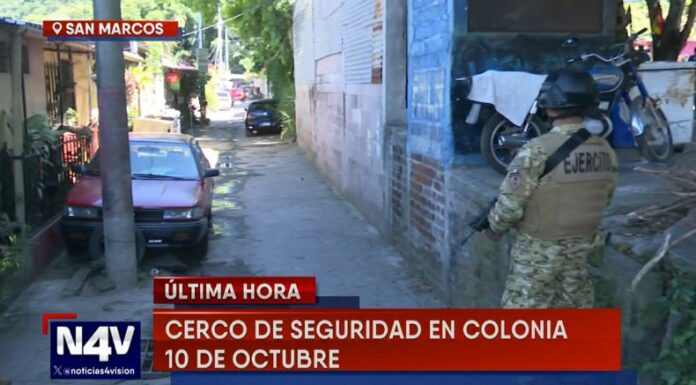 Te mostramos cómo se encuentra el panorama en la colonia 10 de Octubre, en San Marcos, tras el inicio de un cerco de seguridad.