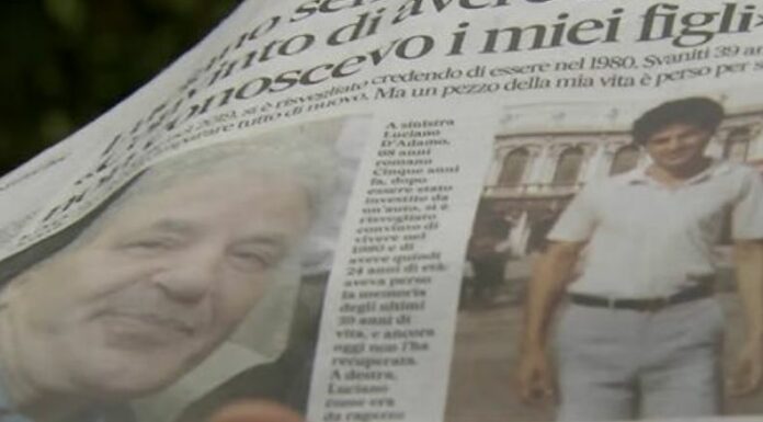 Conoce la historia de Luciano D’Adamo, un hombre que despertó del coma con 44 años de atraso tras un accidente de tránsito.