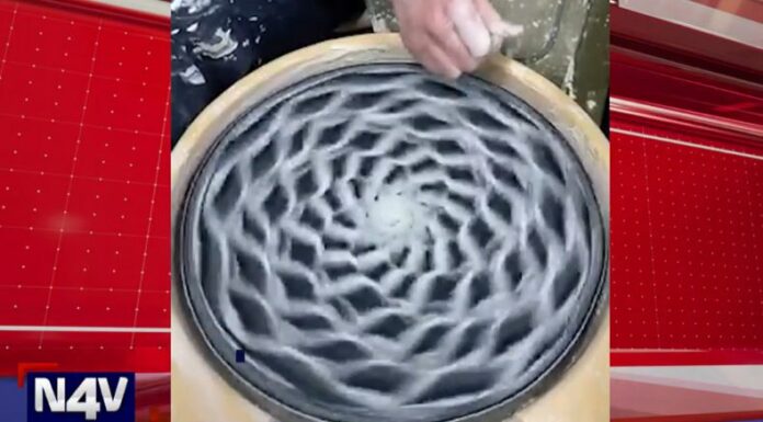 El arte hipnótico hecho a mano se volvió sorprendente para los usuarios de redes sociales, quienes compartieron un video sobre esta técnica.