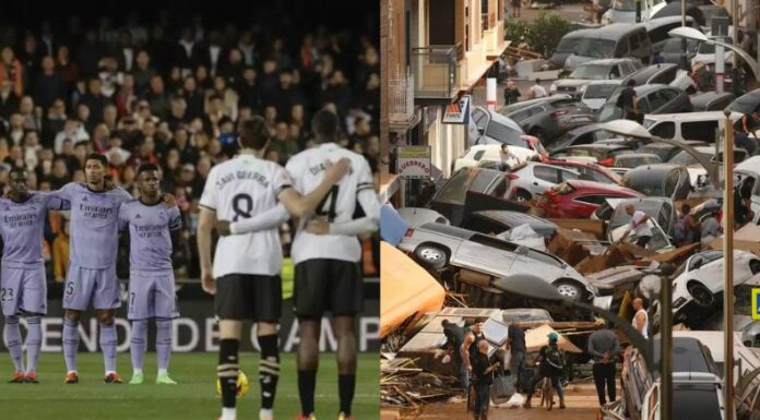 La DANA ha provocado severos daños en el sureste de España, por lo que diferentes partidos fueron suspendidos, incluido el Valencia-Madrid.