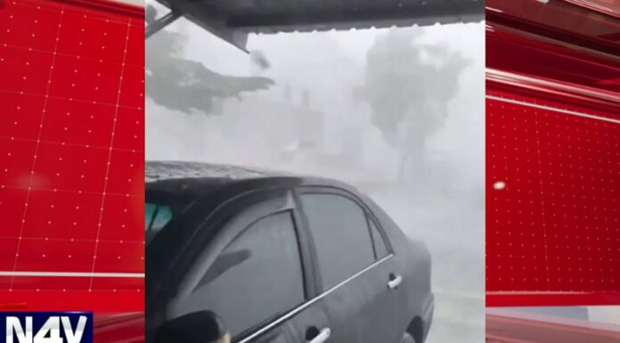 Las fuertes ráfagas de vientos de más de 200 kilómetros por hora (km/h), azotaron a Taiwán, luego de que el tifón Kong-Rey tocara tierra.