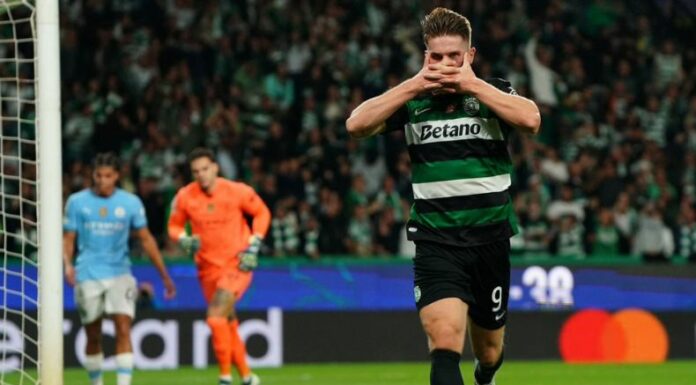 En uno de los encuentros más interesantes de la jornada, el conjunto del Manchester City se quedó con una tremenda sorpresa; y es que, el Sporting logró la victoria.