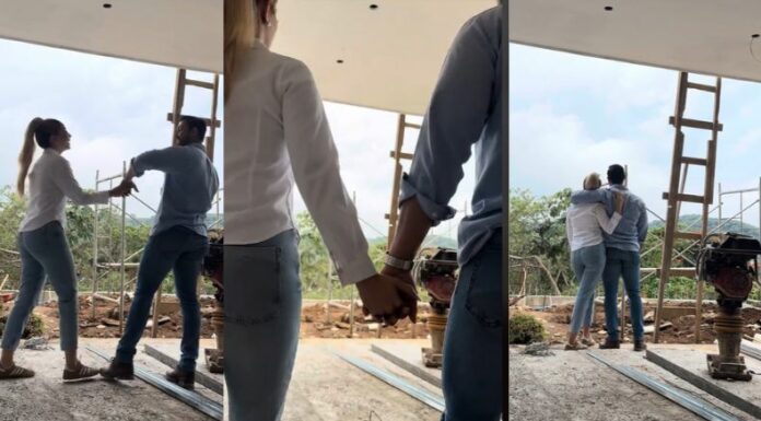 Larissa Graniello comparte un momento romántico al lado de su pareja desde las bases del que será su nuevo hogar.