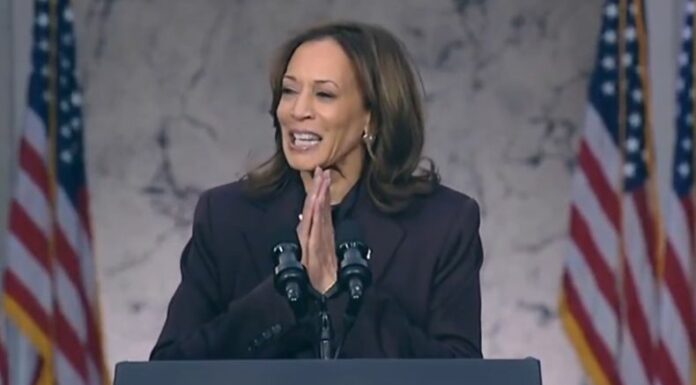 La vicepresidenta Kamala Harris, brindó un discurso ante el público, luego de perder las elecciones presidenciales de EE. UU.