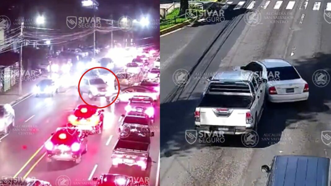 A través de las cámaras se evidenció como dos conductores intentaron incorporarse a otros carriles al realizar giros indebidos.