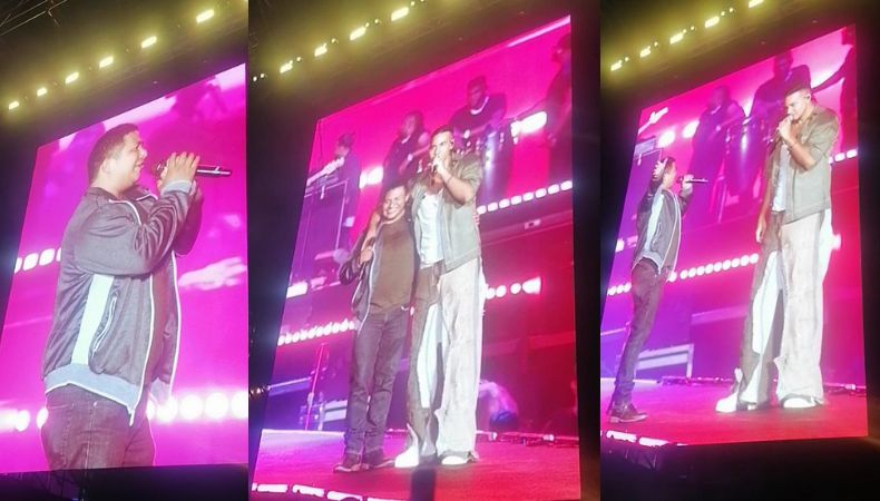 El imitador de Romeo Santos en Yo me llamo vivió una noche espectacular junto a la agrupación internacional, Aventura.