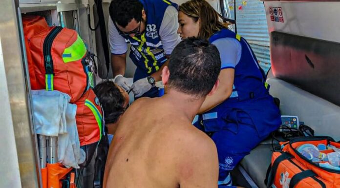 El Sistema de Emergencias Médicas (SEM) atendió a niñas, niños y adultos que fueron picados por abejas en la comunidad El Progreso.