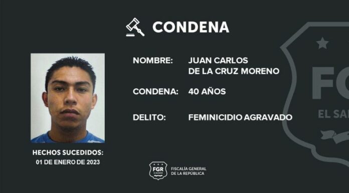 La Fiscalía General de la República (FGR) condenó a prisión a un hombre por el delito de feminicidio agravado contra su pareja.