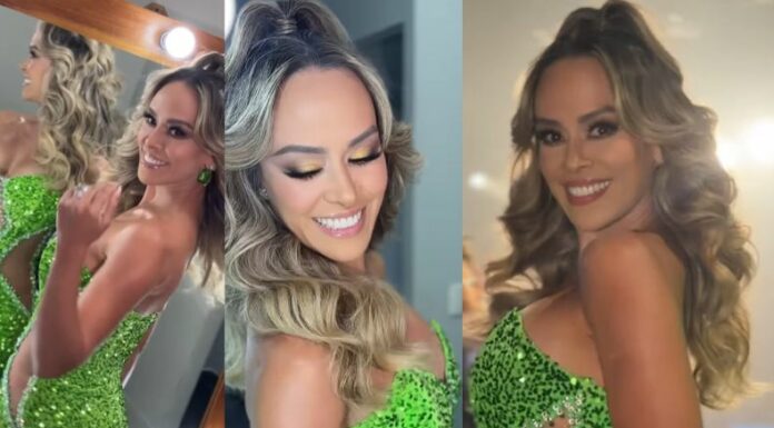 La presentadora de televisión, Luciana Sandoval, lució espectacular con un look a la altura de la gala ocho de Yo me llamo.