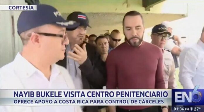 Como parte de su visita oficial a Costa Rica, el mandatario salvadoreño, Nayib Bukele, visitó la cárcel más peligrosa de dicho país.