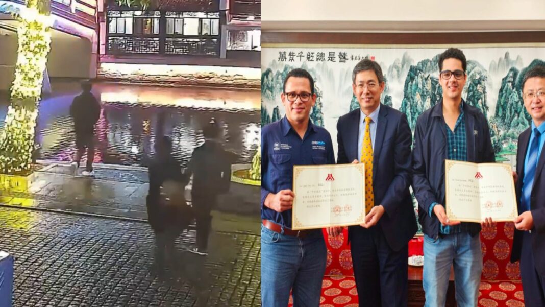 La ciudad de Wuxi, China les brindó un reconocimiento a los salvadoreños por salvar a dos personas de ese país.
