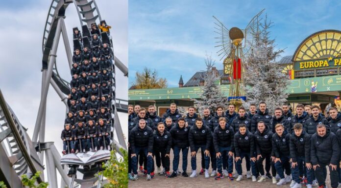 Bosnia dejó a un lado lo futbolístico y aprovechando su visita al estado de Baden-Wurtemberg compartió un momento ameno.