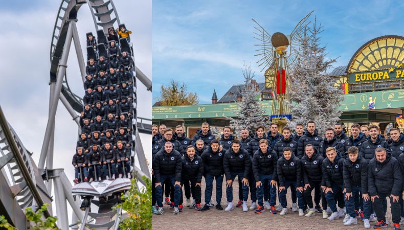 Bosnia dejó a un lado lo futbolístico y aprovechando su visita al estado de Baden-Wurtemberg compartió un momento ameno.