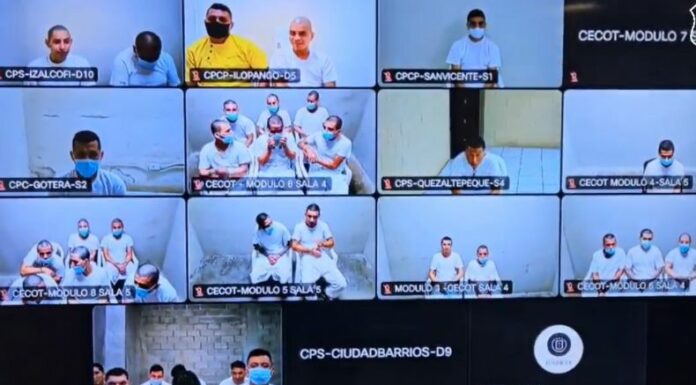 La Fiscalía General de la República (FGR) reportó que varios pandilleros son condenados hasta 154 años de prisión.