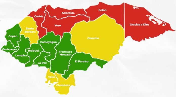 Con el paso de la Tormenta Tropical Sara, Honduras mantiene activo la alerta roja para seis departamentos y amarilla en otros tres.