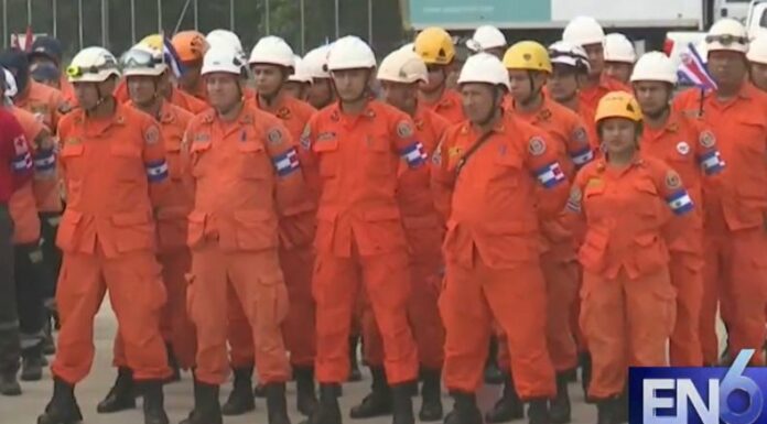 Este mediodía llegó el primer contingente que viajó a Costa Rica para brindar ayuda humanitaria en zonas afectadas por las lluvias.