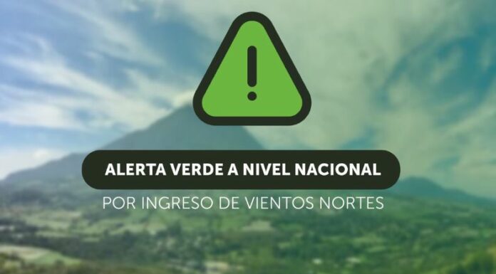 Protección Civil emitió alerta verde en todo el territorio nacional debido al ingreso de los vientos nortes.