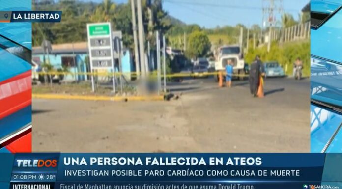 En horas de la mañana, se reportó que una persona perdió la vida, aparentemente, por muerte súbita.