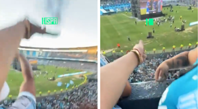 El fanatismo a veces llega lejos, así fue el caso de estos aficionados de Racing que decidieron lanzar las cenizas de su padre fallecido.