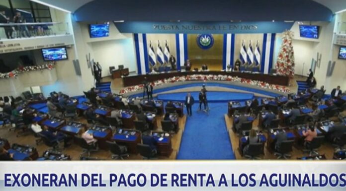 Los diputados de la Asamblea Legislativa aprobaron exoneran del pago de Impuestos Sobre la Renta a los aguinaldos igual o menor a $1,500.