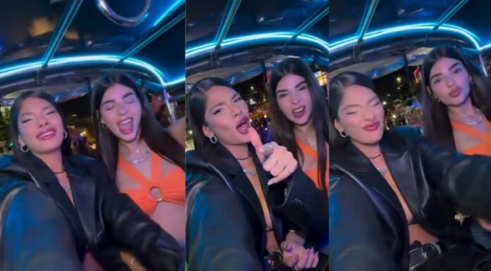 La creadora de contenido salvadoreña, Adriana Hasbún compartiendo momentos divertidos con la Miss universo 2023..