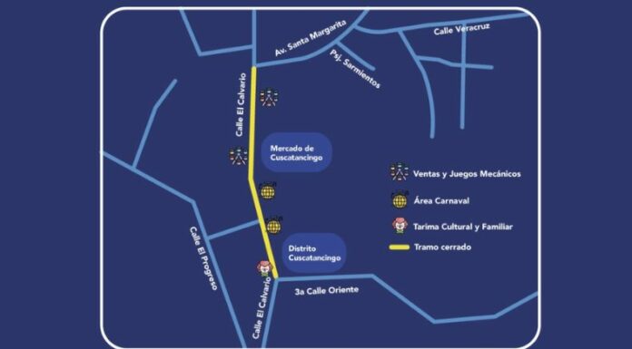 ¡Anuncian cierre de calles en Cuscatancingo por fiestas patronales!