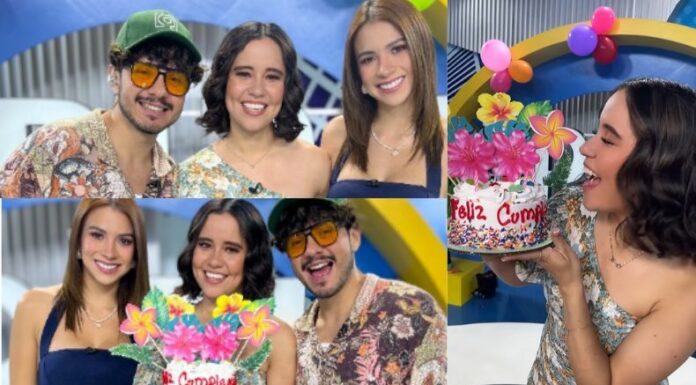 La presentadora de televisión, Ana González, estuvo rodeada de mucho cariño por parte de la producción de 