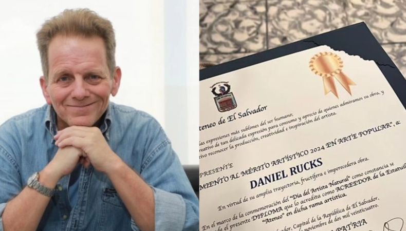 Daniel Rucks comparte que recibió un reconocimiento, la cual consiste en una Estatuilla Ateneo al Mérito Artístico 2024.