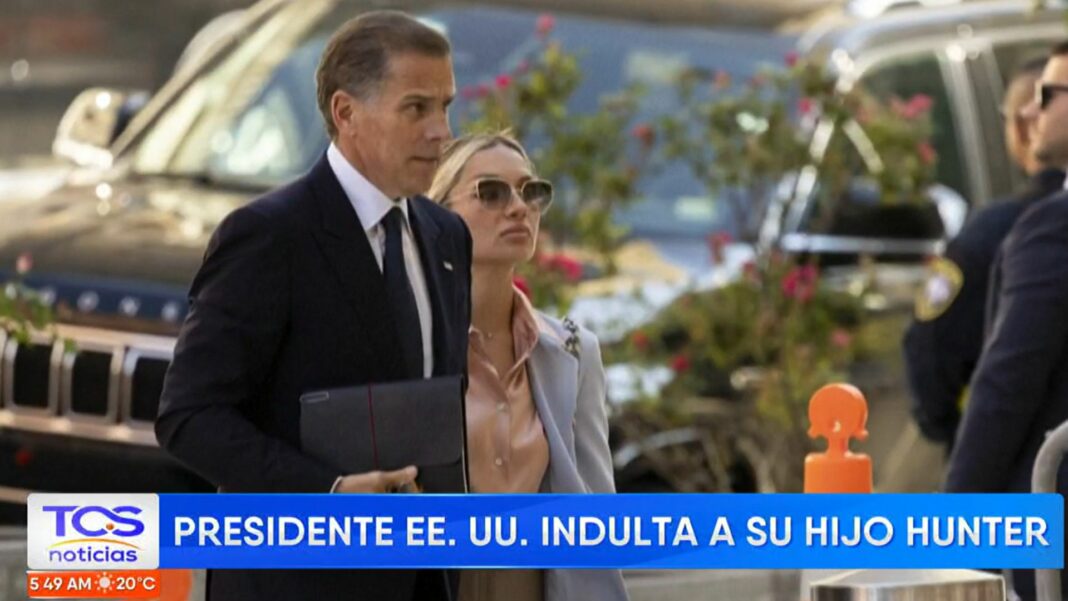El presidente de Estados Unidos, Joe Biden, concedió un indulto oficial a Hunter que se enfrentaba a una sentencia por dos casos penales.