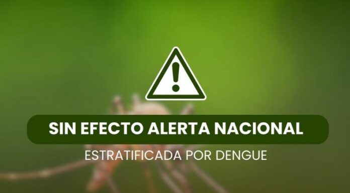 Protección Civil reportó que queda sin efecto la alerta estratificada por dengue, que fue emitida a nivel nacional.