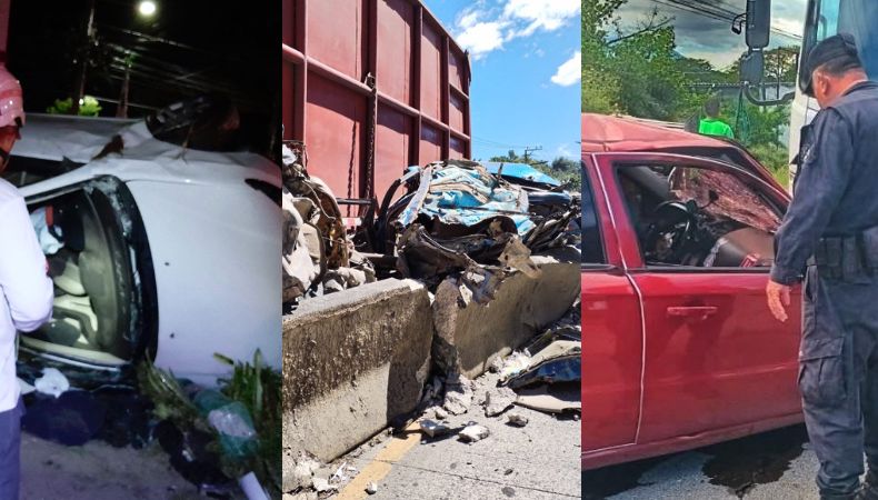 Te presentamos los accidentes de tránsito ocurridos en diferentes partes del país, hasta este instante, en el viernes 6 de diciembre.