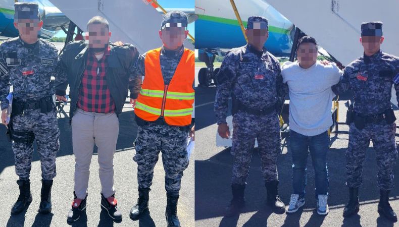 Dos sujetos fueron capturados en el Aeropuerto Internacional de El Salvador, quienes están acusados de varios delitos.