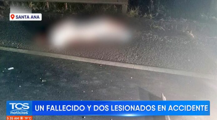 En horas de la noche de ayer, un motociclista perdió la vida tras impactar contra el conductor de un vehículo en Santa Ana.