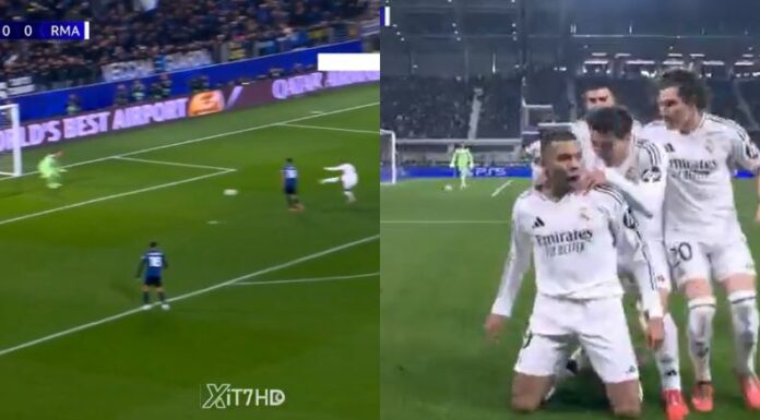 Un gol de del francés Kylian Mbappé inclina la balanza a favor del equipo merengue en los minutos de partido.