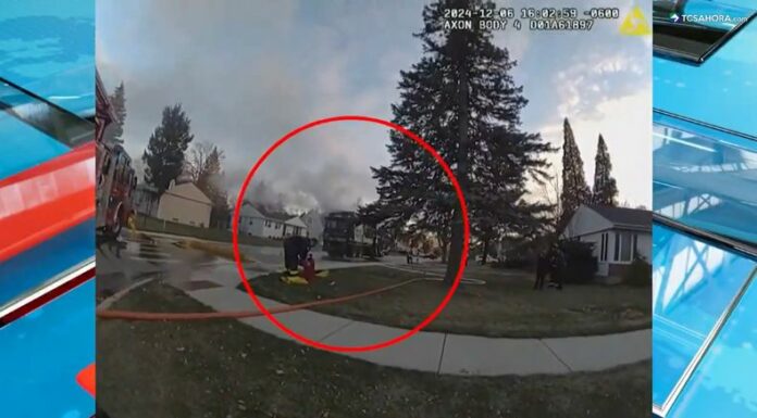En video quedó registrado el momento exacto de la fuerte explosión de un camión recolector en una zona residencial de Chicago.