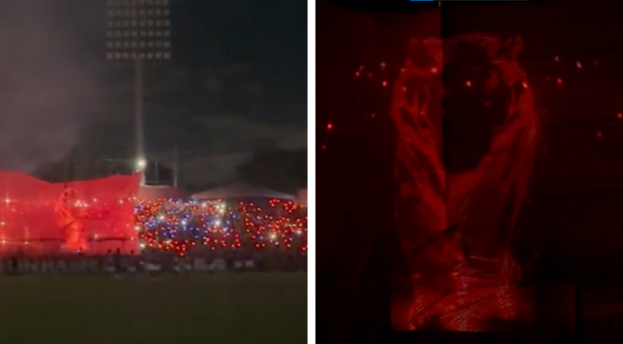 Así se vivió el tremendo recibimiento del Club Deportivo FAS en el Estadio Óscar Alberto Quiteño, pero desde la tribuna.