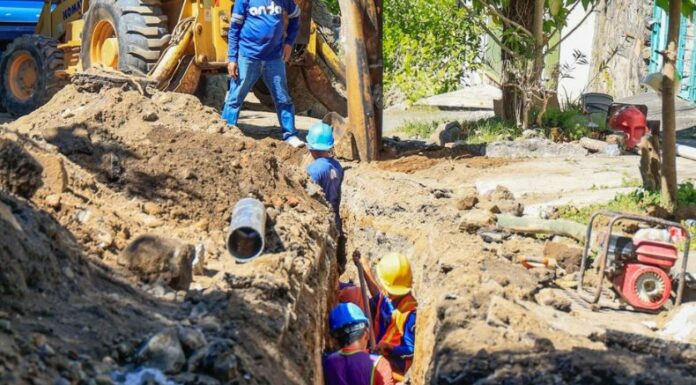 La Administración Nacional de Acueductos y Alcantarillados (ANDA) reportó que continuará los trabajos de tuberías en el Reparto Los Héroes.